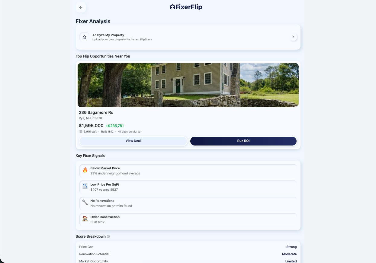 FixerFlip Fixer Analysis on web